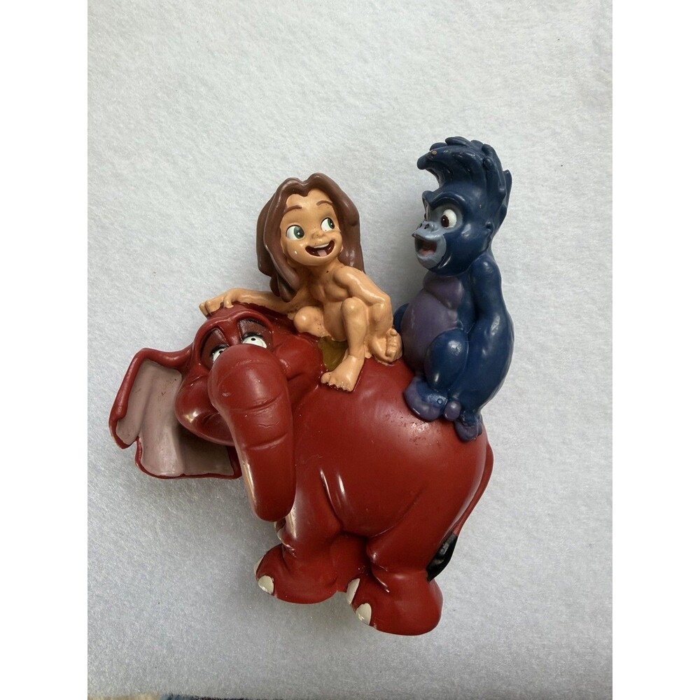 Vintage Young Tarzan TERK TANTOR Burroughs & Disney Decopac 4.25" PVC Figure